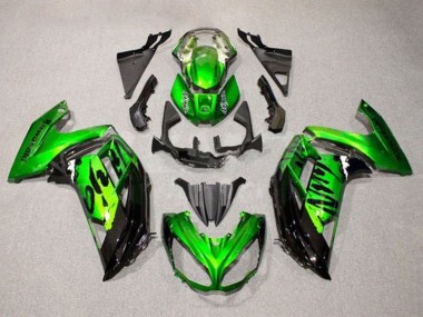 Online Verde Negro Brillante Carenado Moto Kawasaki Ninja 650 EX650 2012-2016