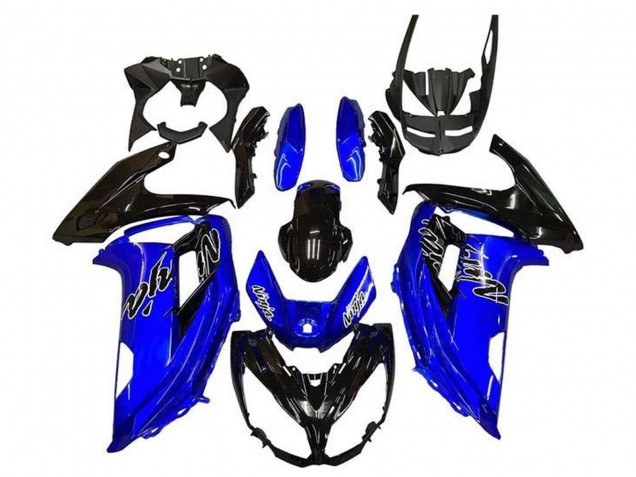 Online Azul Negro Brillante Carenado Moto Kawasaki Ninja 650 EX650 2012-2016