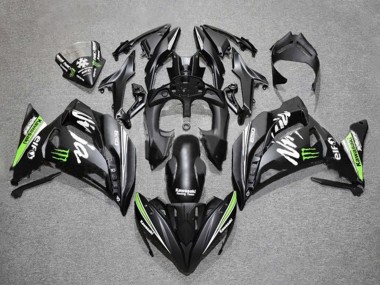 Online Negro Mate Verde Blanco Monstruo Carenado Moto Kawasaki Ninja 650 EX650 2017-2019