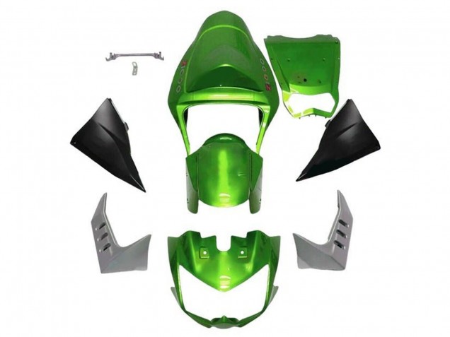 Online Verde Negro Mate Carenado Moto Kawasaki Z1000 2003-2006
