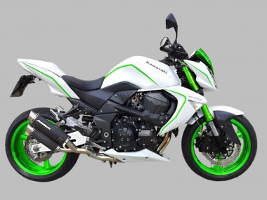 Online Blanco Verde Carenado Moto Kawasaki Z1000 2007-2009