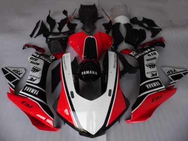 Online Blanco Rojo Negro Motul YSP Carenado Moto Yamaha YZF R1 2015-2019