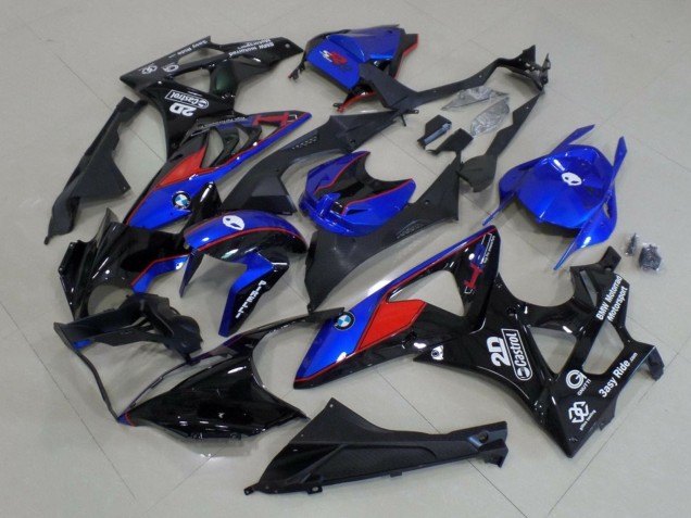 Online Azul Rojo Negro Brillante Castrol Carenado Moto BMW S1000RR 2015-2016