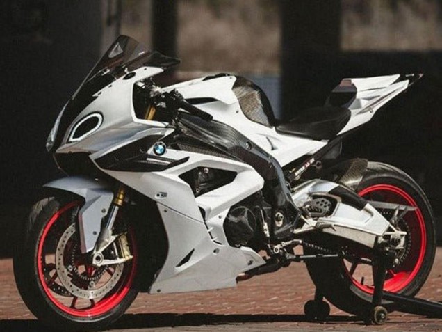Online Azul Púrpura Falso Falsificado FibraCarbono Carenado Moto BMW S1000RR 2015-2016