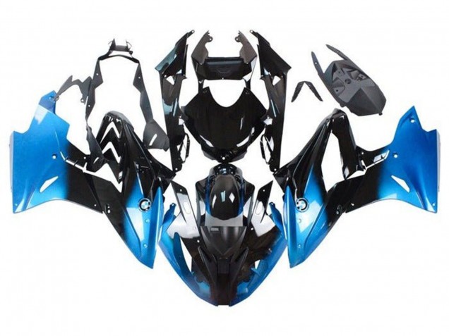 Online Azul Negro Brillante Carenado Moto BMW S1000RR 2015-2016