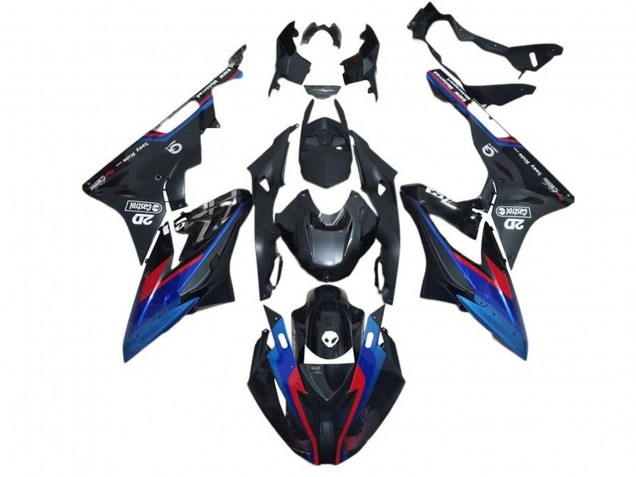 Online Azul Rojo Negro Mate Carenado Moto BMW S1000RR 2015-2016