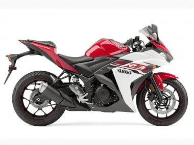 Online Blanco Rojo Negro Carenados Moto Yamaha YZF R3 2015-2018