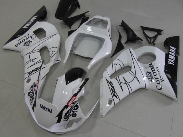 Online Blanco Negro Rojo Corona Motul Carenado Moto Yamaha YZF R6 1998-2002