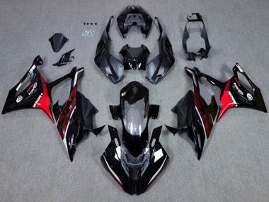 Online Negro Rojo Oscuro Carenado Moto BMW S1000RR 2019-2022