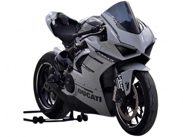 Online Gris Negro Carenado Moto Ducati Panigale V4 V4S 2018-2019