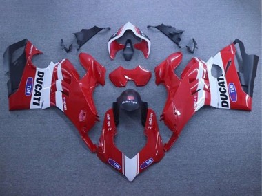Online Blanco Rojo Negro Mate Tim Carenado Moto Ducati Panigale V4 V4S 2020-2021