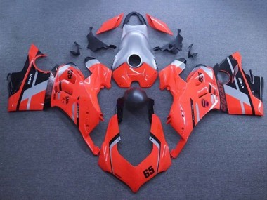 Online Plata Rojo Negro Mate Raya 65 Carenado Moto Ducati Panigale V4 V4S 2020-2021