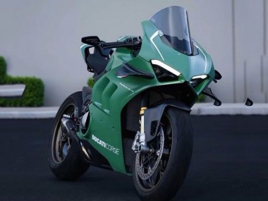 Online Verde Mate Blanco Carenado Moto Ducati Panigale V4 V4S 2020-2021