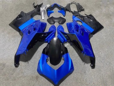 Online Azul Negro Brillante Carenado Moto Ducati Panigale V4 V4S 2020-2021