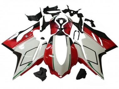 Online Blanco Rojo Verde Negro Brillante Carenado Moto Ducati 959/1299 2015-2020