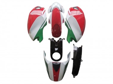 Online Blanco Rojo Verde Carenado Moto Ducati Monster 696 796 1100 1100S 2008-2012