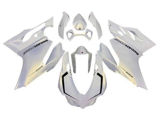 Online Blanco Perla Corse Carenado Moto Ducati Panigale 1199 2011-2014