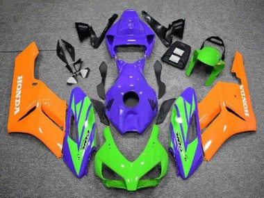 Online Púrpura Verde Naranja Carenado Moto Honda CBR1000RR 2004-2005