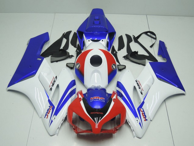 Online Blanco Rojo Azul HRC Carenado Moto Honda CBR1000RR 2004-2005