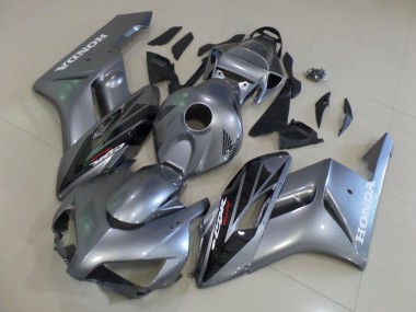 Online Plata Negro Brillante Raya Carenado Moto Honda CBR1000RR 2004-2005