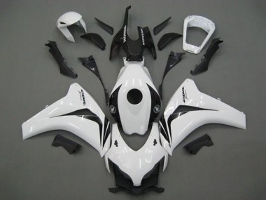 Online Blanco Negro Brillante Carenados Moto Honda CBR1000RR 2008-2011