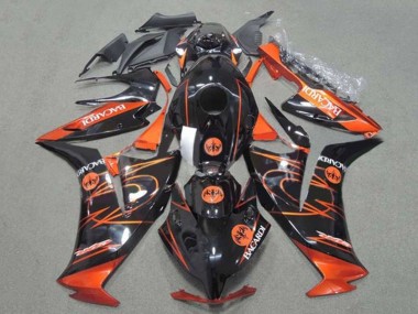 Online Naranja Negro Brillante BACARDI Carenado Moto Honda CBR1000RR 2012-2016