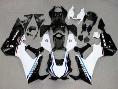 Online Blanco Azul Negro Brillante Raya Carenado Moto Honda CBR1000RR 2017-2023