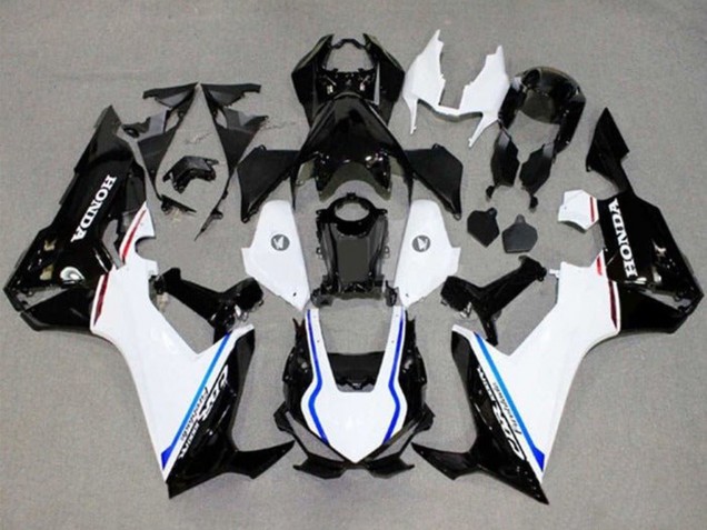 Online Blanco Azul Negro Brillante Raya Carenado Moto Honda CBR1000RR 2017-2023