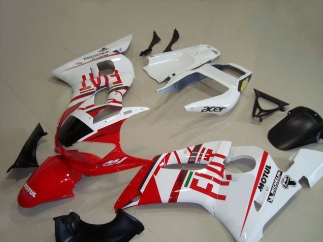 Online Blanco Rojo Fiat Motul Michelin Carenado Moto Yamaha YZF R6 1998-2002