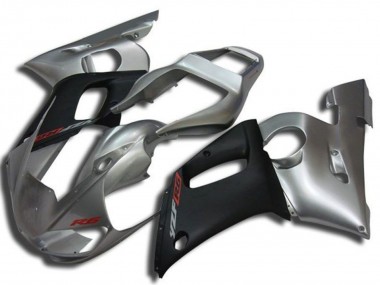Online Plata Negro Mate Rojo Calcomanía Carenado Moto Yamaha YZF R6 1998-2002