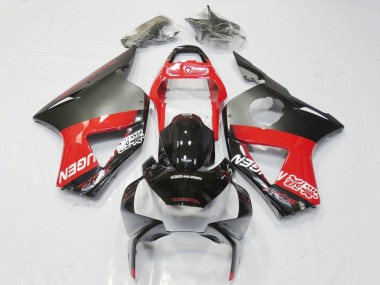 Online Gris Rojo Negro Brillante Mugen Carenado Moto Honda CBR900RR 954 2002-2003
