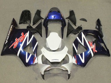 Online Azul Blanco Negro Brillante Carenado Moto Honda CBR900RR 954 2002-2003