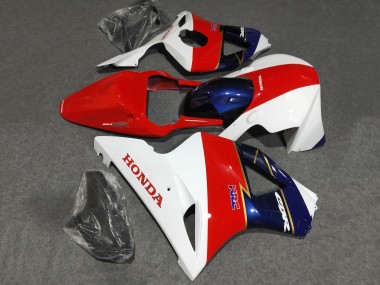 Online Blanco Rojo Azul Carrera Carenado Moto Honda CBR900RR 954 2002-2003