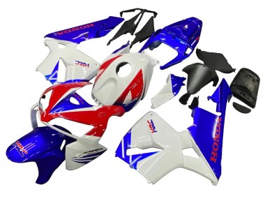 Online Blanco Rojo Azul HRC Carenado Moto Honda CBR600RR 2005-2006