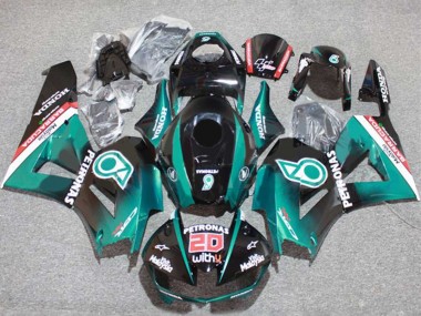 Online Azul Verdoso Negro Brillante Petronas 20 Carenado Moto Honda CBR600RR 2013-2023