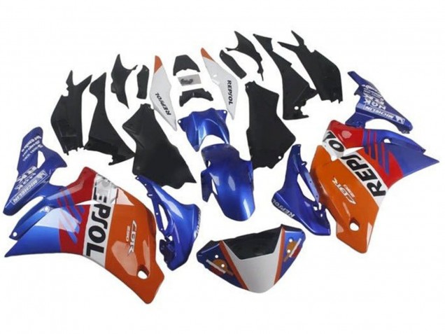 Online Naranja Blanco Rojo Azul Repsol Carenado Moto Honda CBR250RR 2011-2015