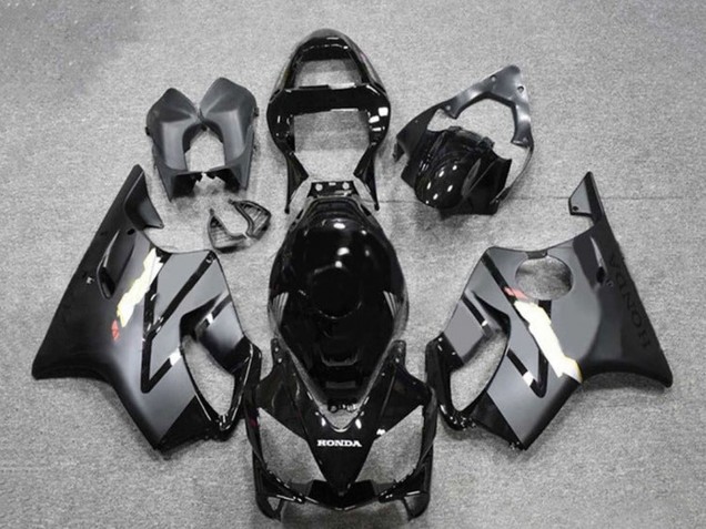 Online Negro Brillante Negro Mate Gris Carenado Moto Honda CBR600 F4i 2001-2003