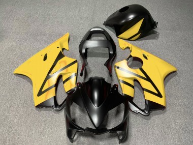 Online Amarillo Negro Mate Carenado Moto Honda CBR600 F4i 2001-2003