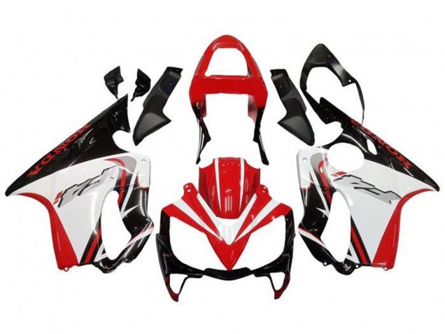Online Blanco Rojo Negro Brillante Carenado Moto Honda CBR600 F4i 2001-2003