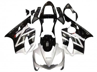 Online Plata Negro Brillante Carenado Moto Honda CBR600 F4i 2001-2003