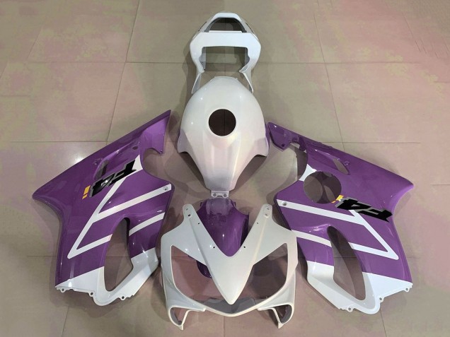 Online Blanco Púrpura Carenado Moto Honda CBR600 F4i 2001-2003