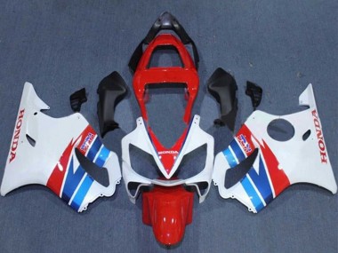 Online Blanco Rojo Azul Carenado Moto Honda CBR600 F4i 2001-2003