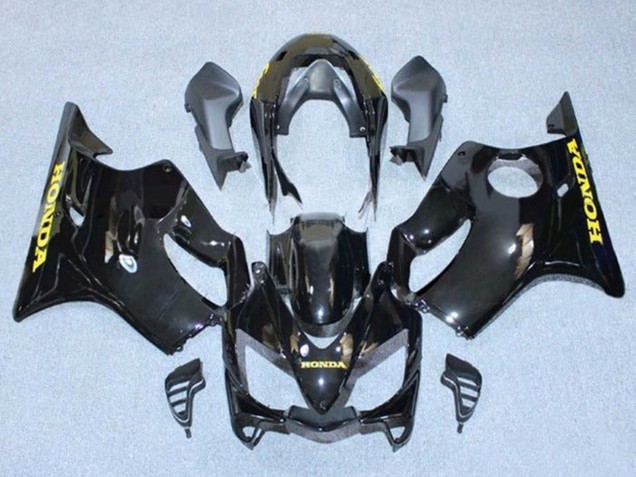 Online Negro Brillante Oro Calcomanías Carenado Moto Honda CBR600 F4i 2004-2007