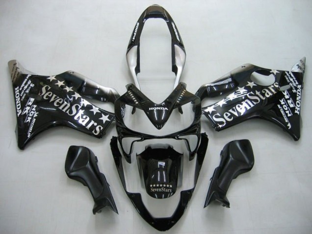 Online Negro Brillante SevenStars Carenado Moto Honda CBR600 F4i 2004-2007