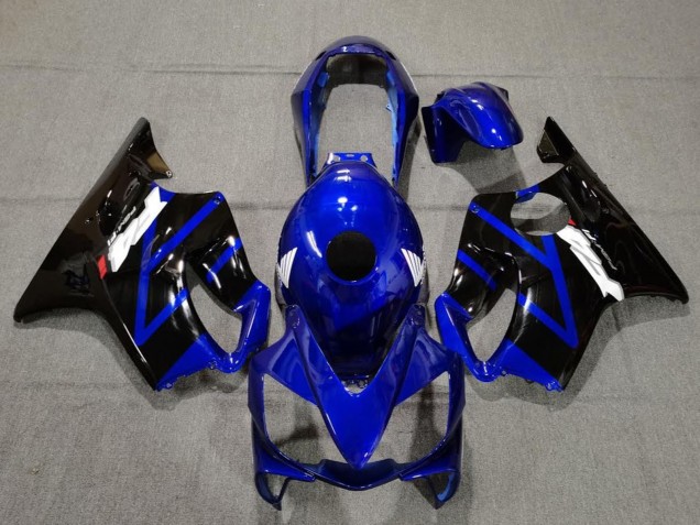 Online Azul Negro Brillante Carenado Moto Honda CBR600 F4i 2004-2007