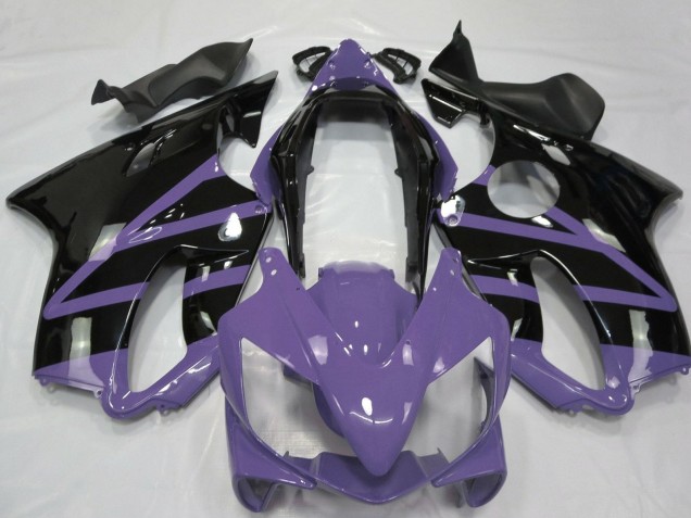 Online Púrpura Claro Negro Brillante Carenado Moto Honda CBR600 F4i 2004-2007