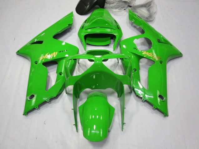 Online Verde Oro Calcomanía Carenado Moto Kawasaki ZX6R 2003-2004