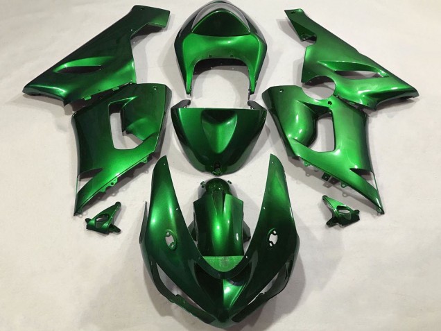Online Verde Caramelo Carenado Moto Kawasaki ZX6R 2005-2006