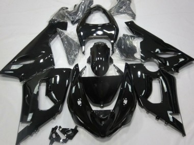 Online Negro Brillante Carenado Moto Kawasaki ZX6R 2005-2006