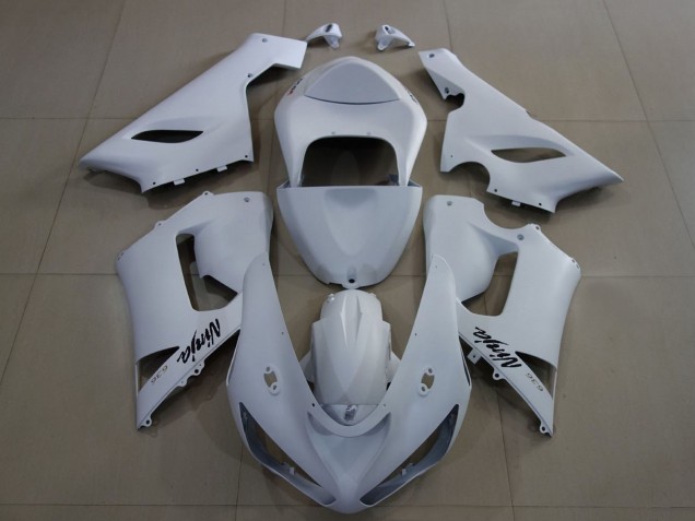 Online Blanco Mate Carenado Moto Kawasaki ZX6R 2005-2006